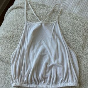 UO Truly Madly Deeply Open Back Halter Top in Size M